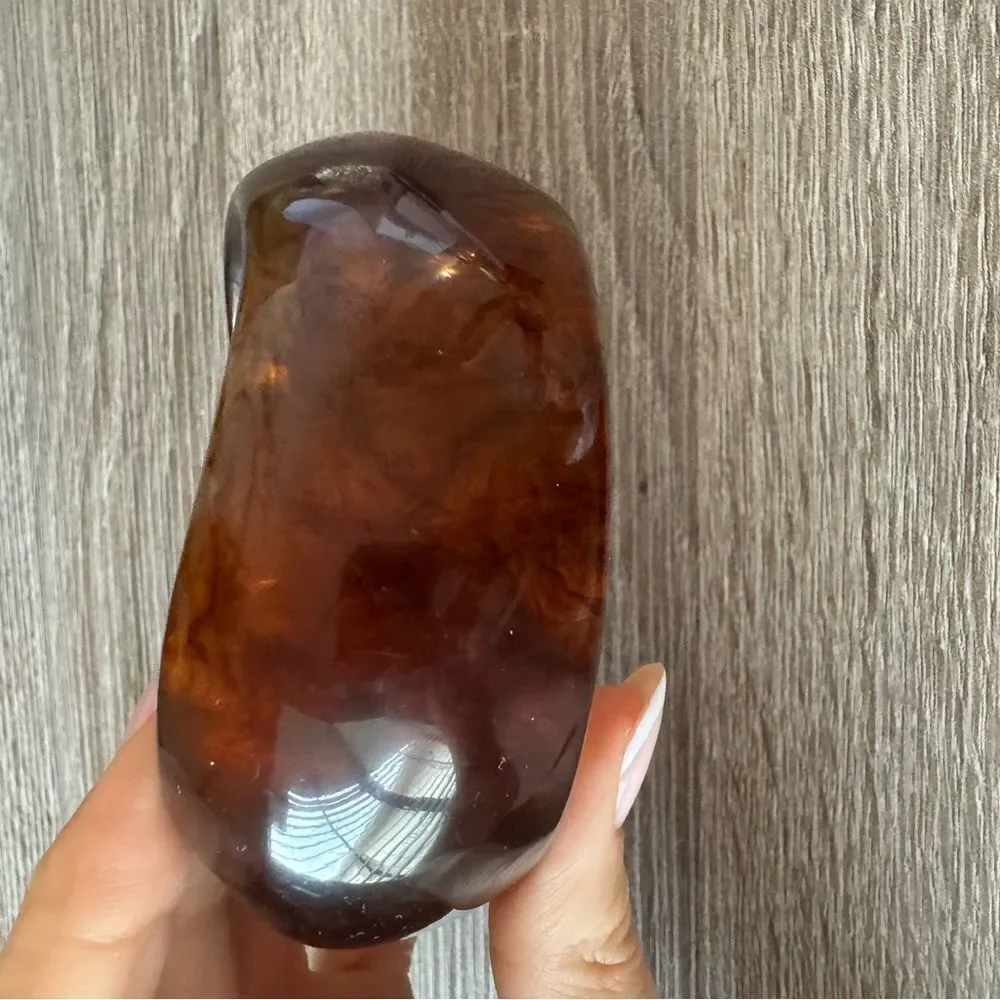 Brown Resin Bangle Bracelet A1198